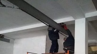 Монтаж подвесных путей и подвесного крана