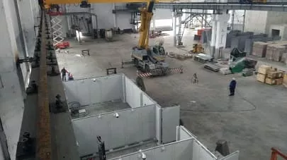 Монтаж крановых рельс и подъемного сооружения