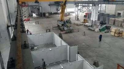 Монтаж крановых рельс и подъемного сооружения